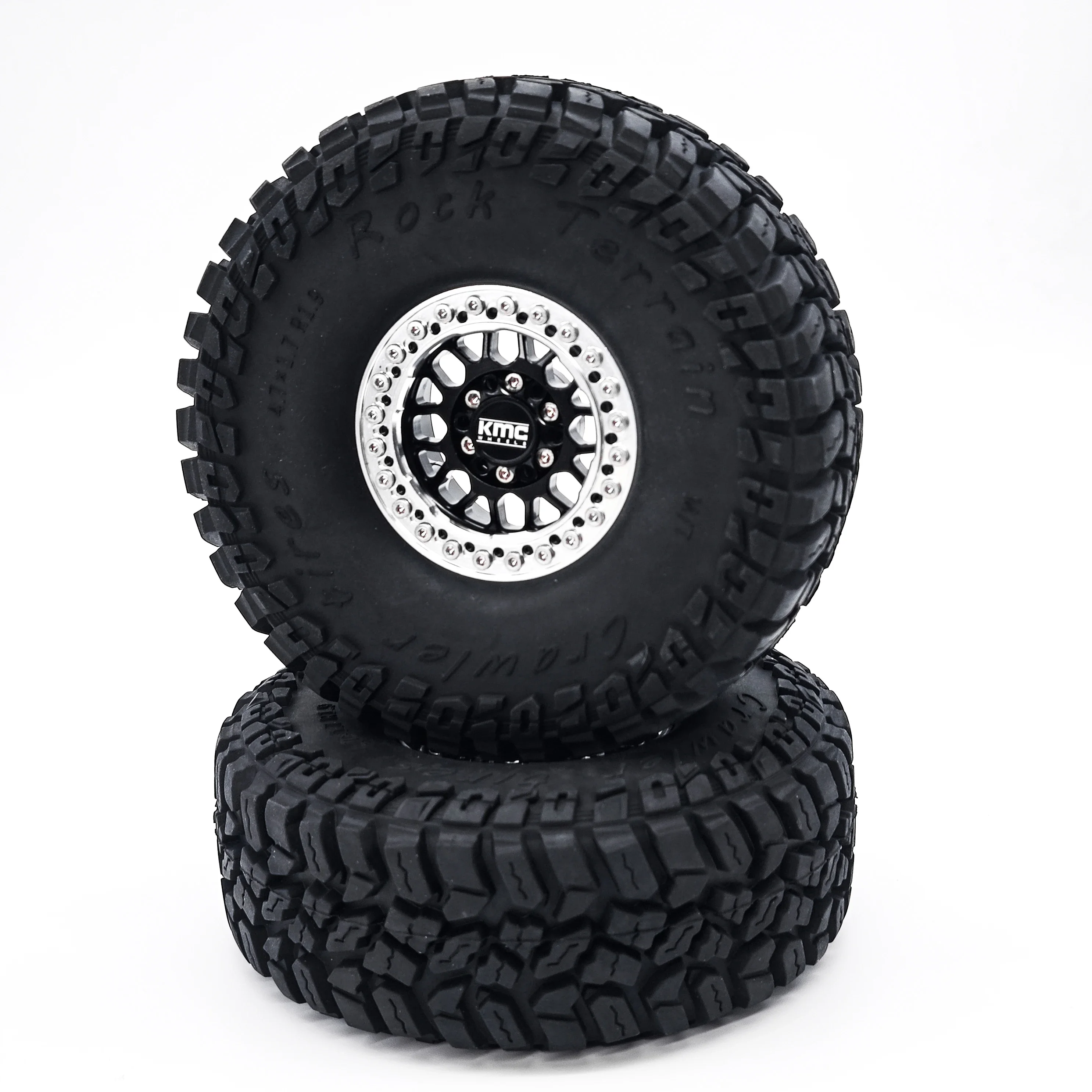 KMC 1.9 Inch Beadlock Aluminum Alloy Wheel Hub for 1/10 RCSCX10 TRX4 D90 MK07 Crawler Car Upgrade Parts