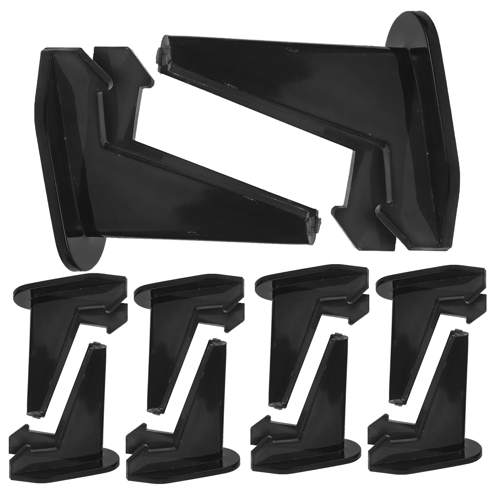 

10 Pcs Acrylic Display Clear Photo Holders Artwork Collector Plates Card Easel Brackets Small Table St Home Office Use