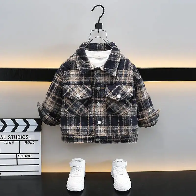 

oys' Coat Spring and Autumn Children's Jacket 2024 New Western Style Boys Handsome Spring Jacket Boys Trendy Top