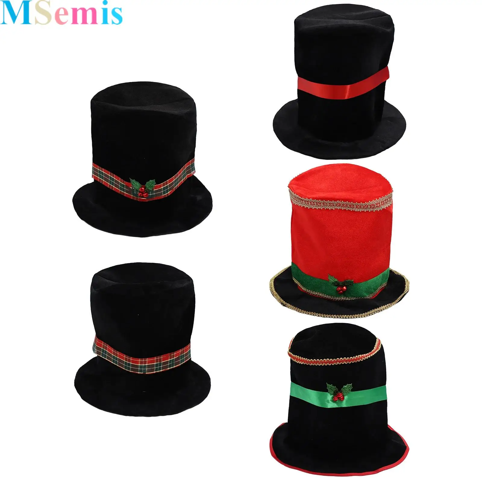 

Christmas Party Top Hats Costume Top Hat Costume Accessory Top Hat for Halloween Role Play Props
