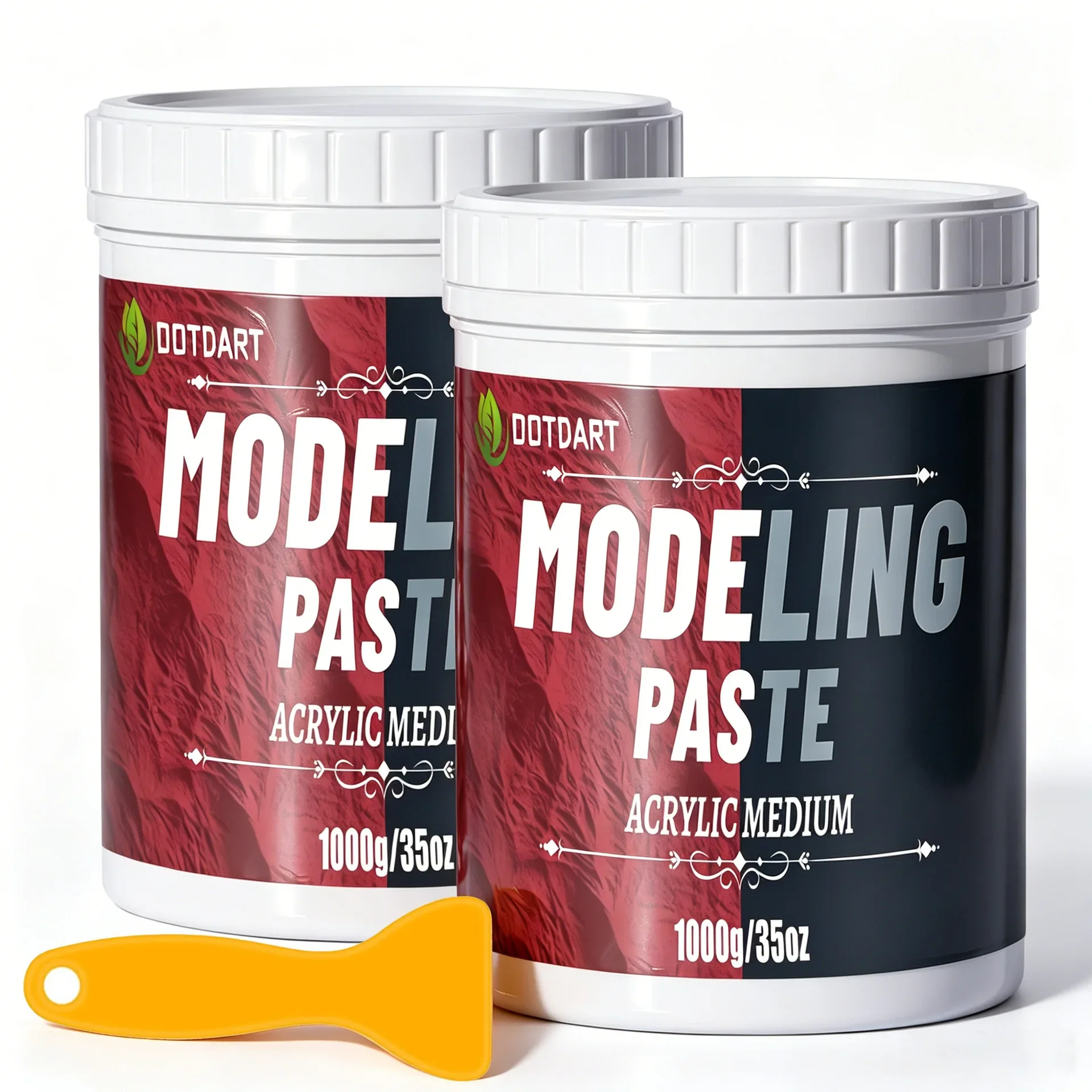 350g/1000g Oil Painting Modeling Paste, Premium Texture Medium for Artists, Canvas Impasto Ground, Bulk Paint Base