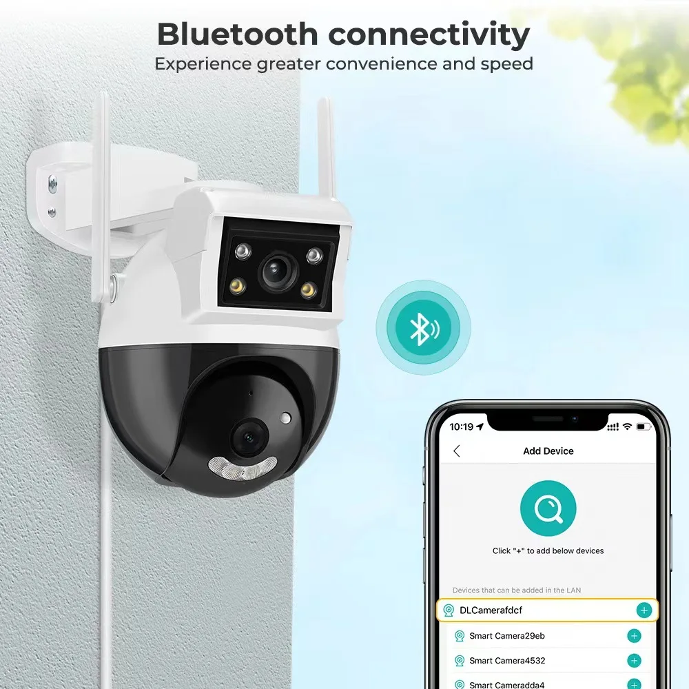 4MP UHD Yoosee APP Dual Lens Wireless PTZ IP Dome Camera Full Color AI Humanoid Detection Home Security CCTV Baby Monito