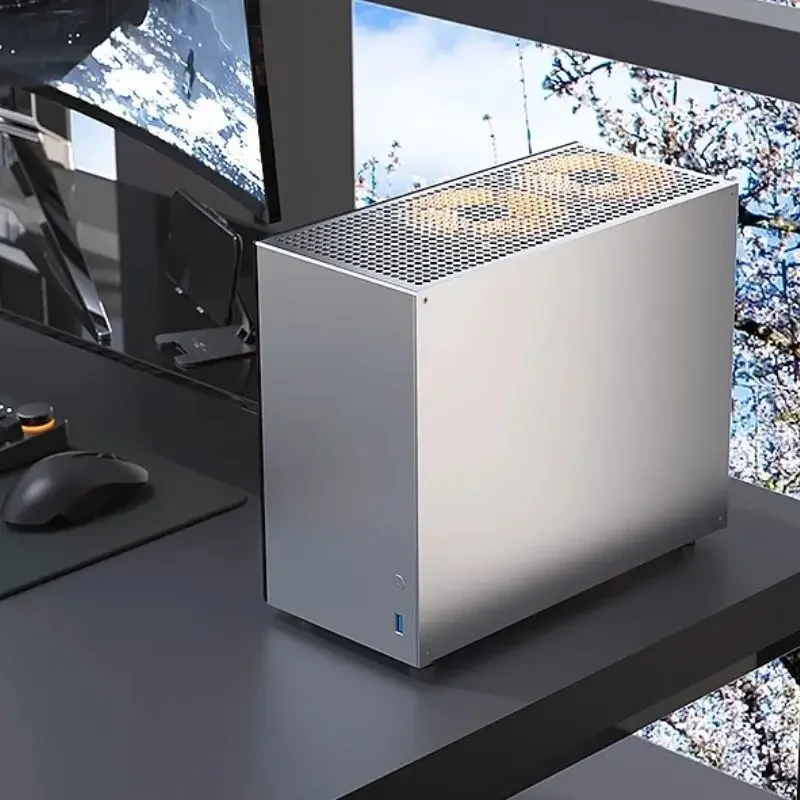 (New arrival) zzaw C2 plus computer support full size mATX motherboard ATX power supply 3 fans long graphic card desktop PC