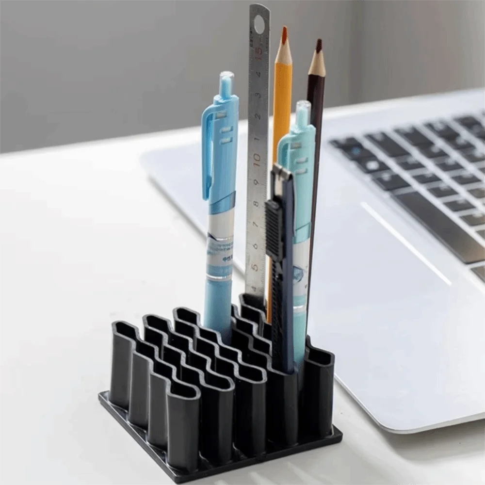 

6PCS Plastic Ointment Organization Box Multi-compartment Portable Pencil Storage Box Comfortable Unique Makeup Brush Organizer