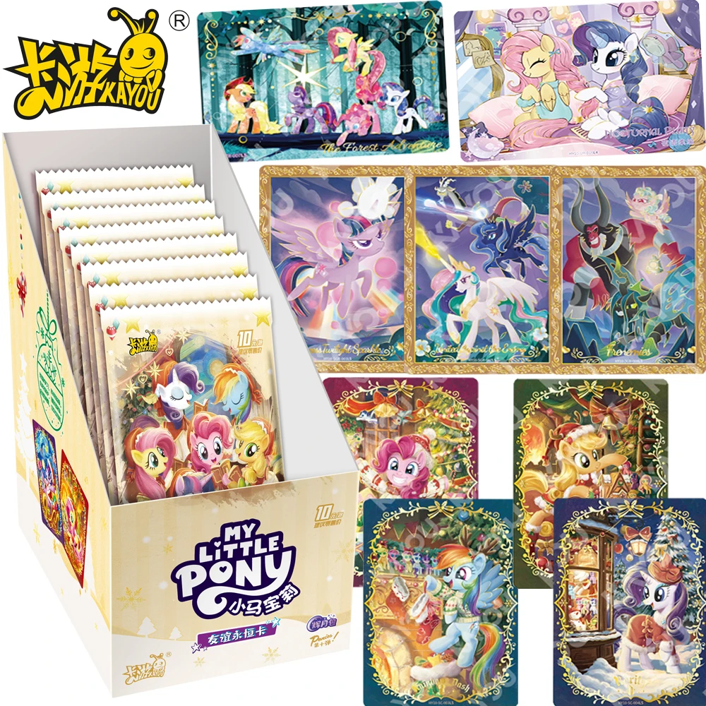 

Original KAYOU My Little Pony Collection Cards Popular Anime Magical Friendship Character Surprise Theme Cards Children Toy Gift