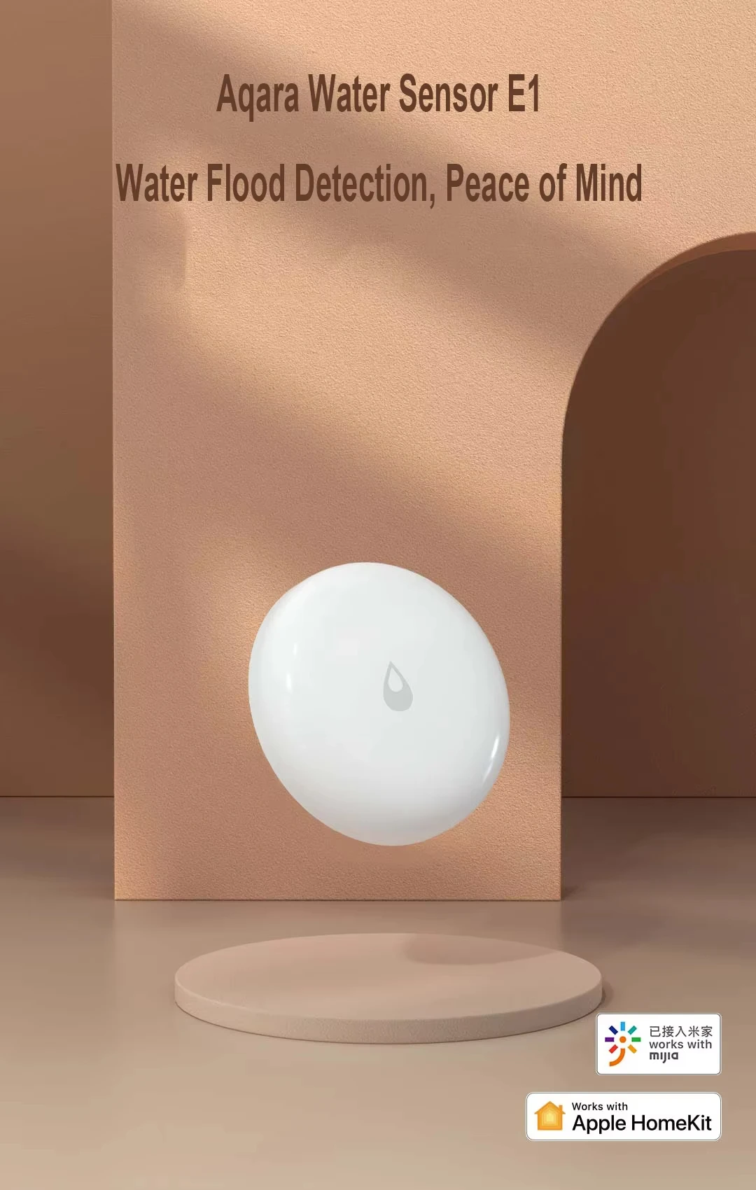 Aqara كاشف تسرب المياه تمرغ الاستشعار E1 زيجبي 3.0 استشعار غمر المياه إنذار التحكم عن بعد العمل مع Xiao MiHome Homekit