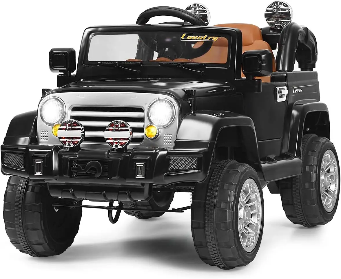 

Ride On Car, 12V 2WD Powered Truck, Manual/Parental Remote Control Modes Truck Vehicle with Headlights, MP3 Port, Music, Horn fo
