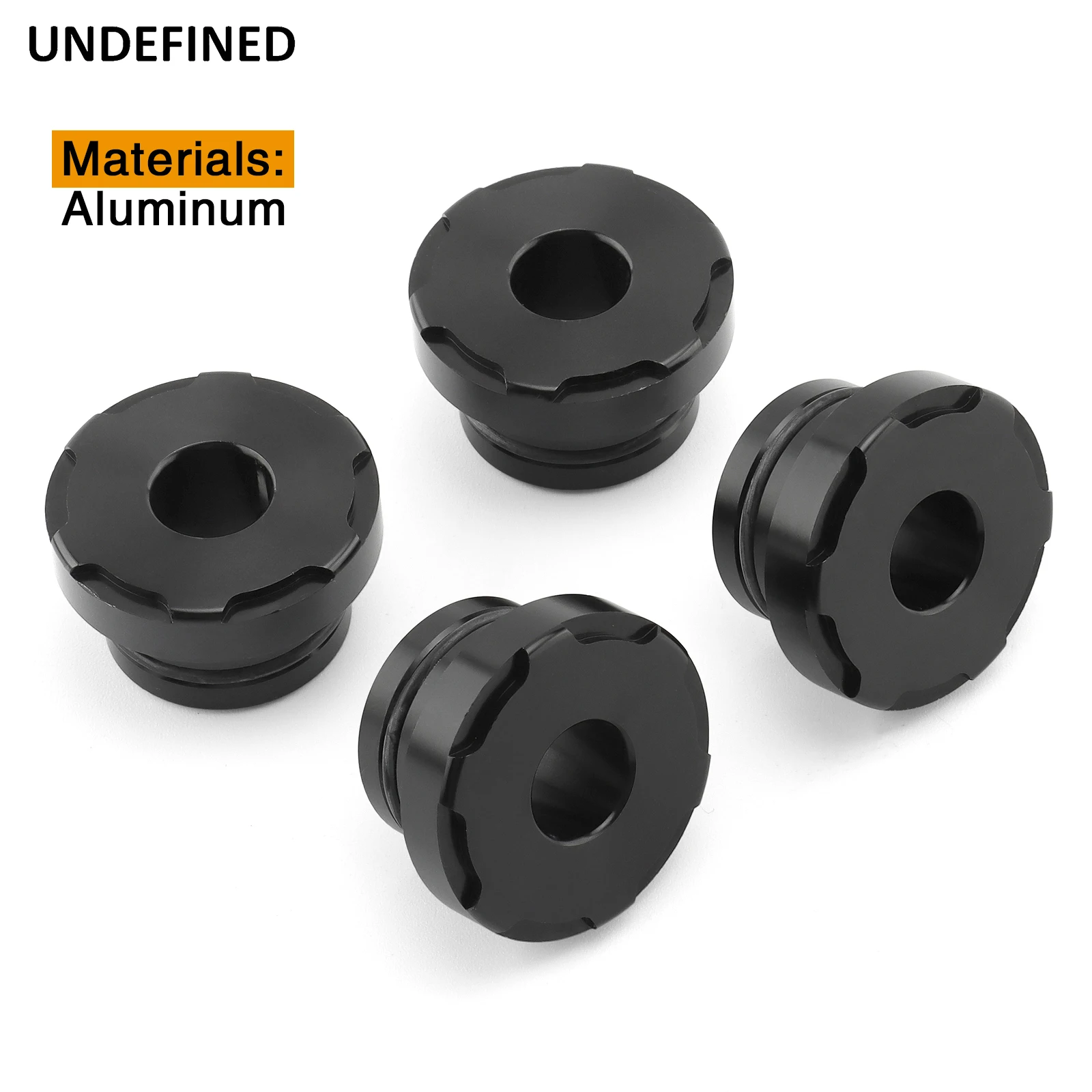 Motorcycle Solid Handlebar Riser Bushings Mounts For Harley Softail Dyna FXR FX Super Glide Sportster 883 1200 XL 1973 - 2017