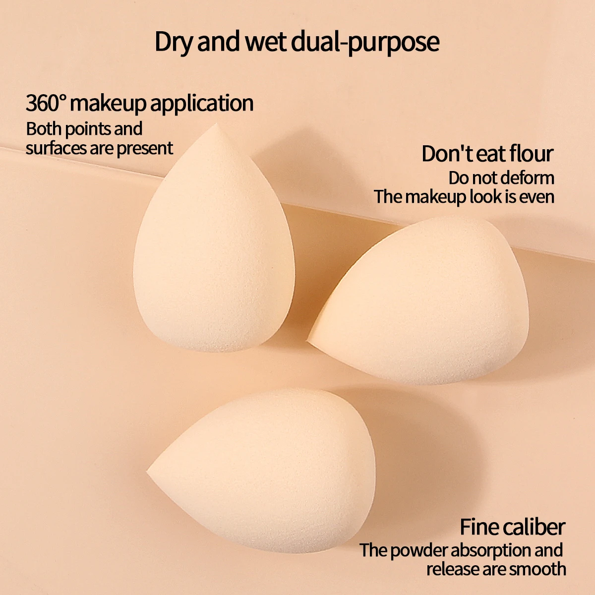 12/20/25/30/50/100PCS Super soft large sponge beauty egg dry and wet dual-purpose makeup tool without powder sticking