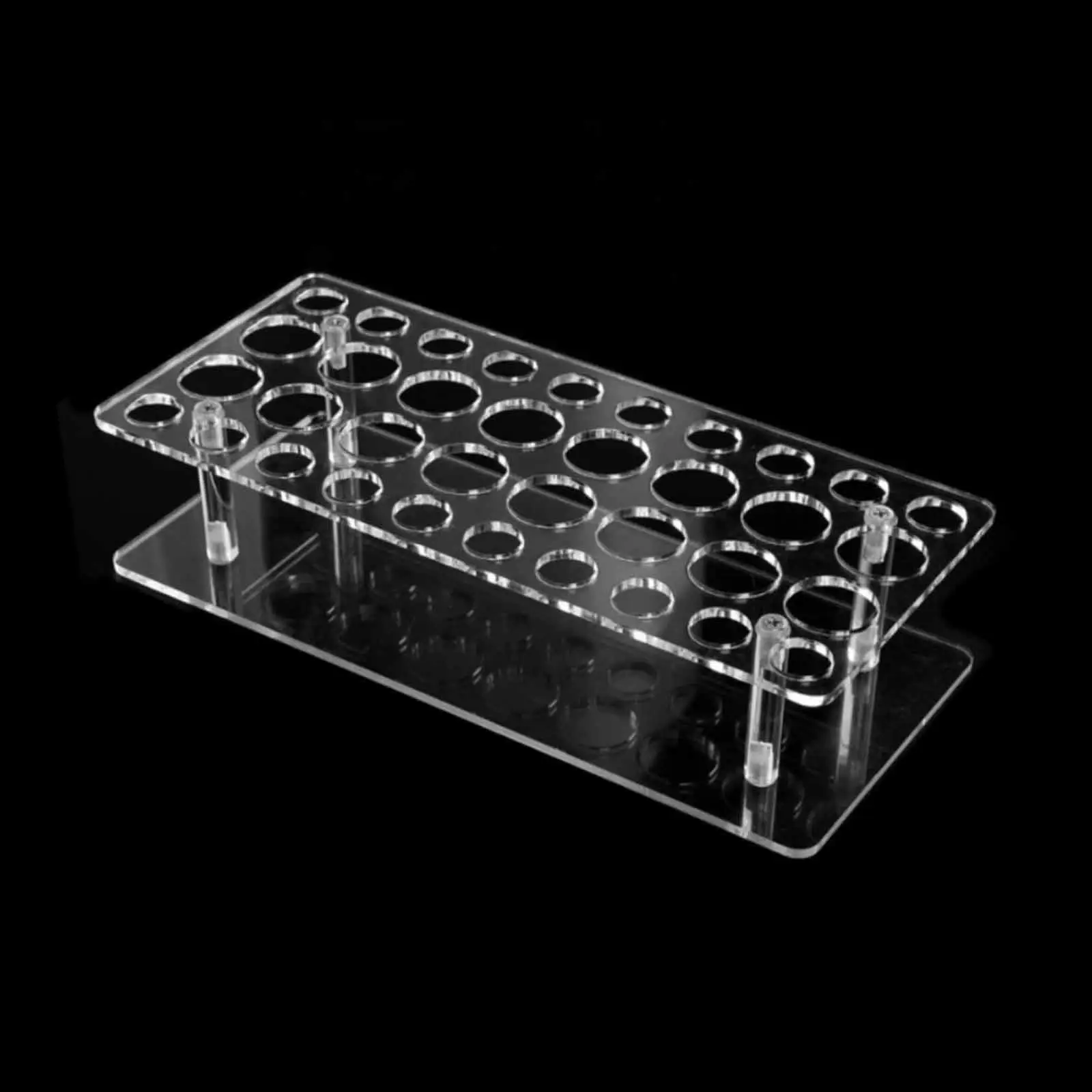 منظم عطور الكرة الدوارة من الأكريليك، منظم الزيوت المعطرة، حقيبة عرض مستحضرات التجميل، حامل فرشاة المكياج للحمام #4