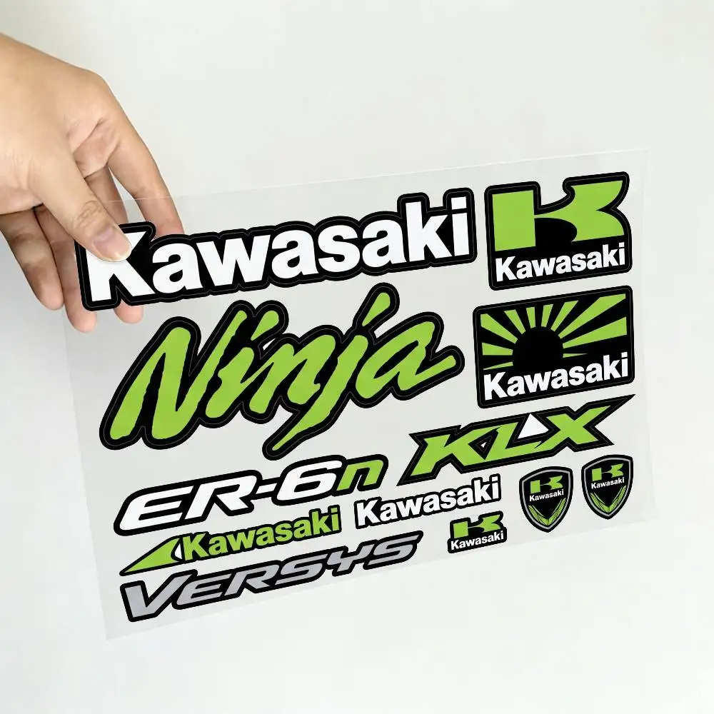 FOR KAWASAKI Safety Reflective Waterproof Auto Decal Scratch Cover Stickers Universal For Bike Helmet Mug Refrigerator - view 5