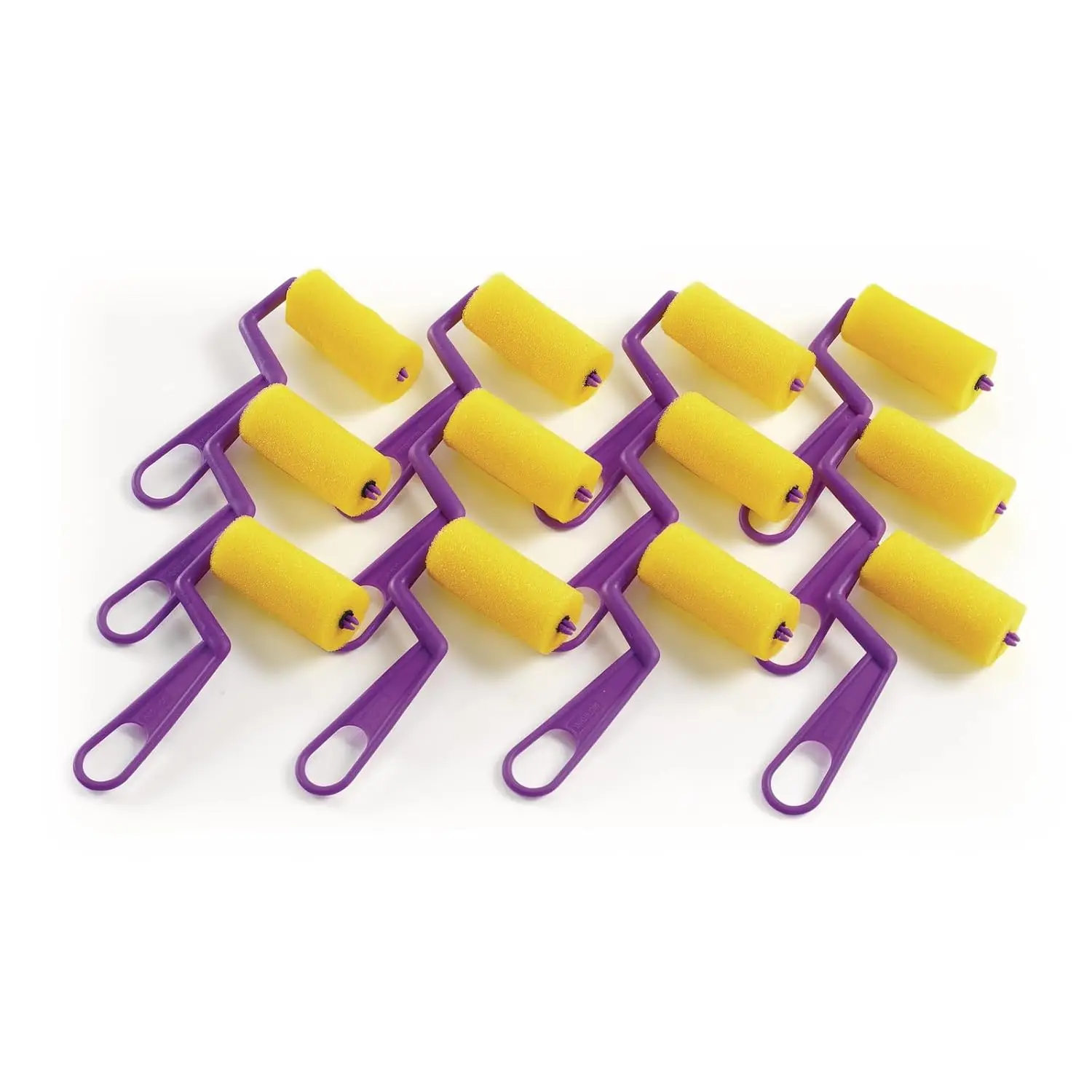 

Набор из 12 поролоновых валиков для рисования для детей, безопасные и многоразовые художественные принадлежности для развития моторики