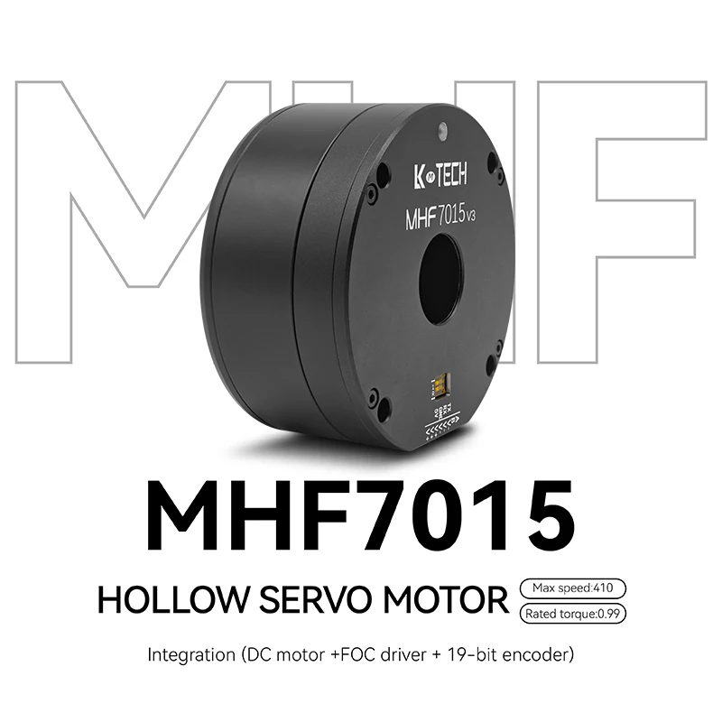 MHF7015 Brushless DC Gear Built-in Drive Mechanical Arm Robot micro Joint Large Hollow Servo Motor