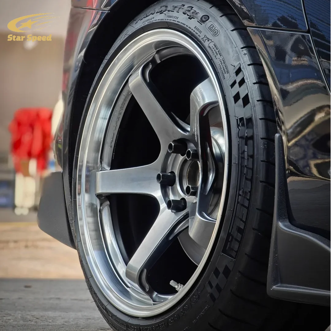 SS forged 18, 19, 20, 21, and 22-inch JDM polished car wheels for 5x114.3 and 5x120 racing rims.