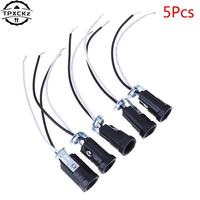 5Pcs Candelabra Base E12 Lamp Holder Light Sockets Keyless 20cm Wire Leads Accessories Bulb Lighting Replacement Parts