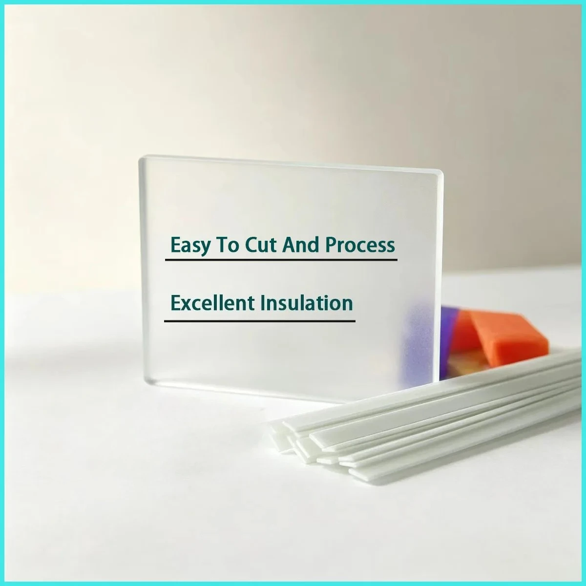 1-4mm Thick White Glass Fiber Square Strip Used for Electrical Insulation, Mold Auxiliary Materials, Etc