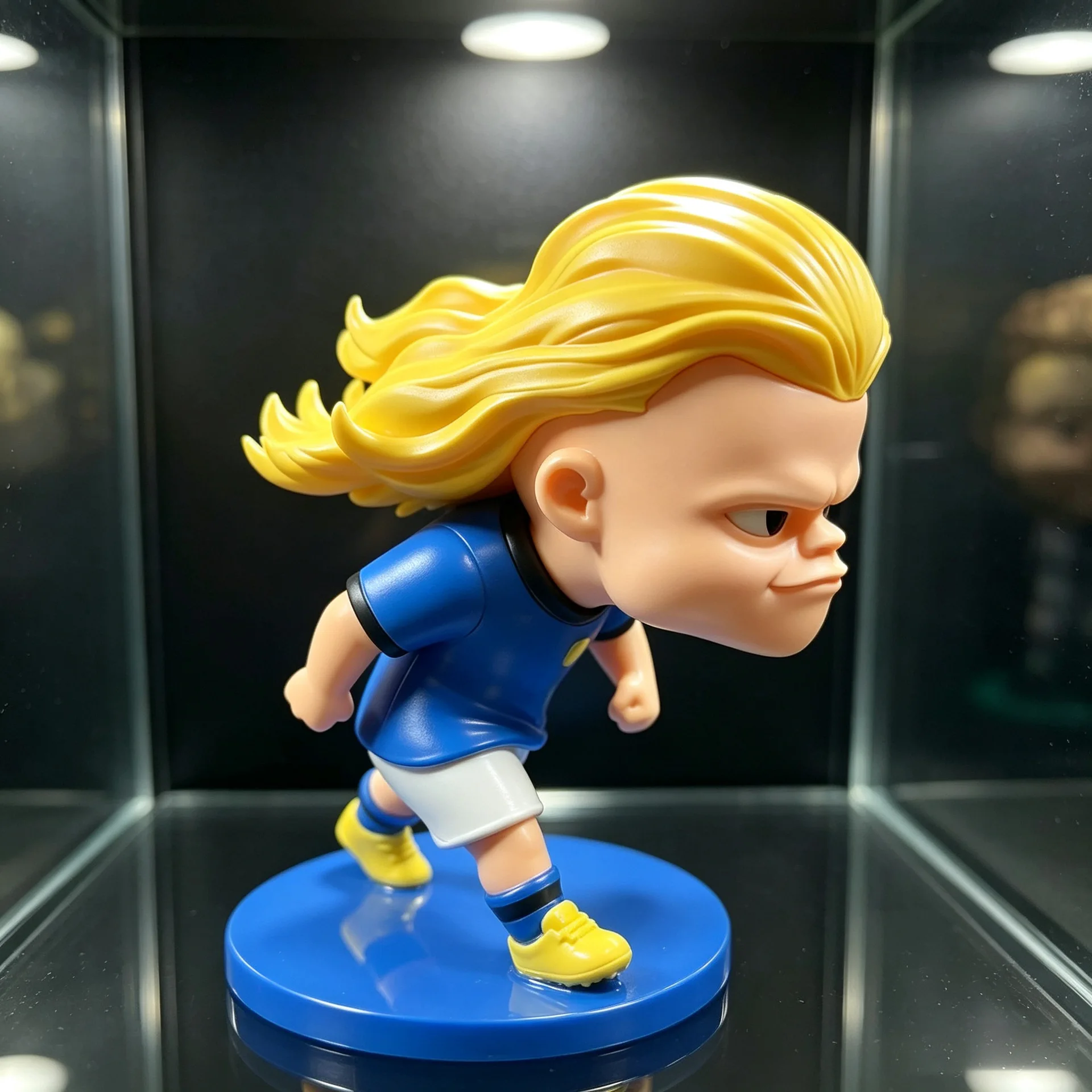 Norway World Cup Funny Haaland Q-version Character Figurine Keychain Doll Pendant Toy Collection Funny Doll Ornaments