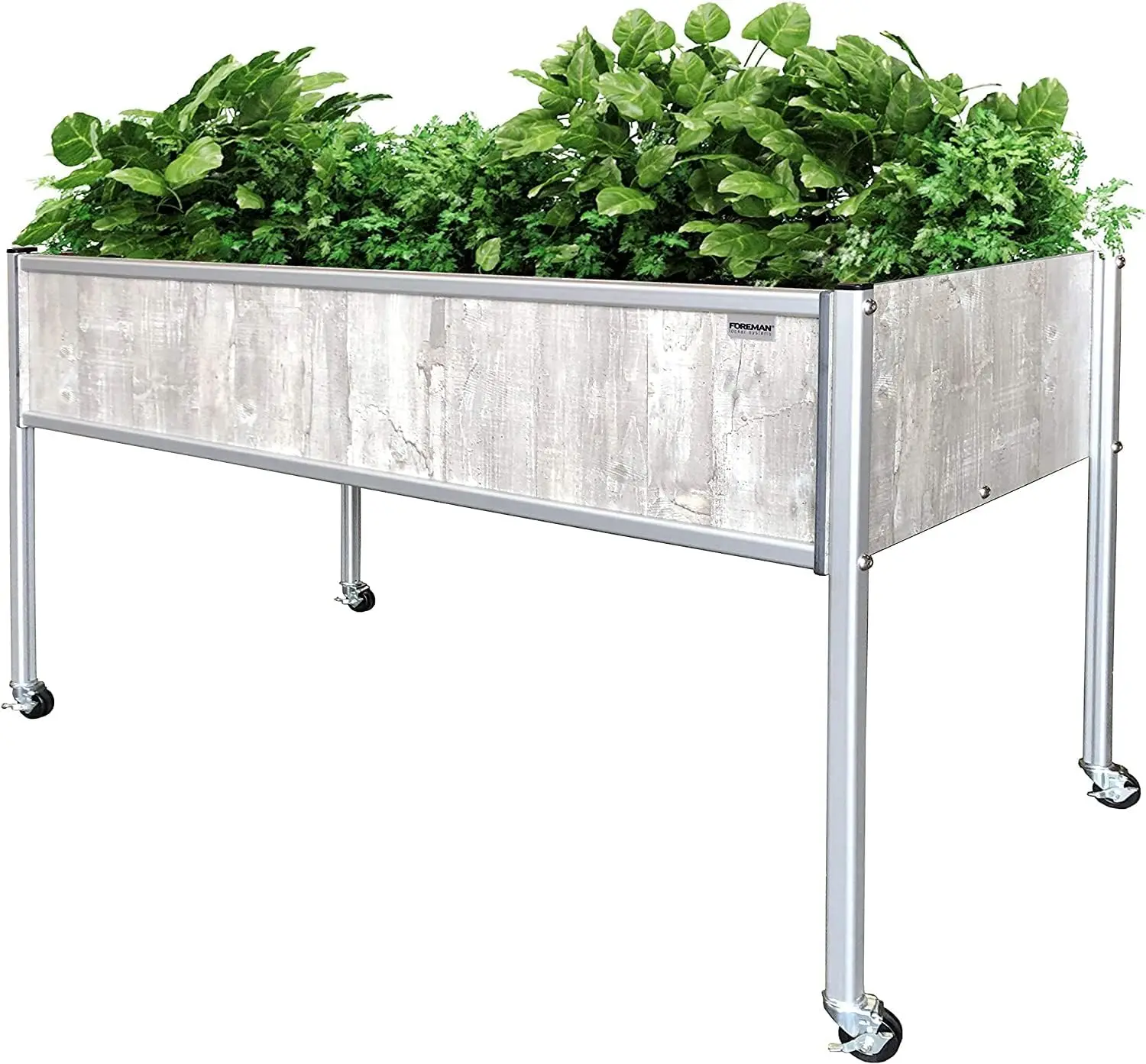 

Raised Garden Bed on Wheels – Weather-Resistant Raised Garden Bed (48" x 24" x 32") with Drainage, Ideal Raised Garden