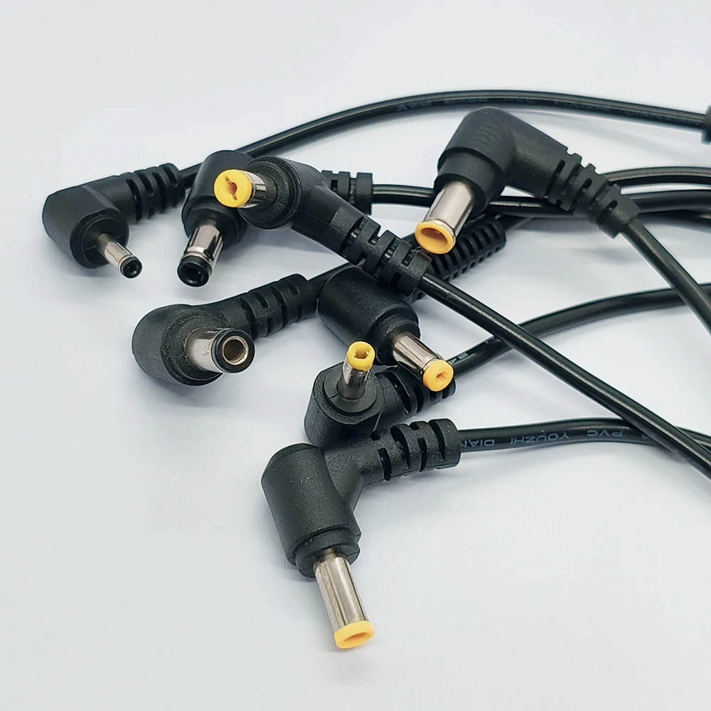2 Stück DC-Stromadapter-Stecker L-förmig 5.5*2.1/2.5 Buchse auf Stecker Winkelstecker 3.5*1.35 4.0*1.7 4.8*1.7 5.0*3.0 5.5*1.7 6.3*3.0 – Detail 4