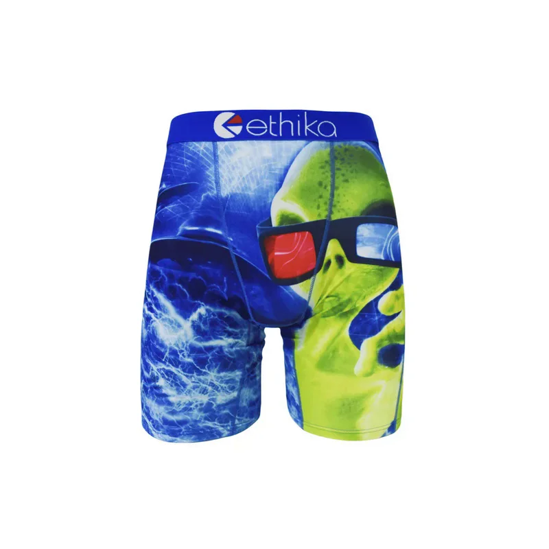 Сексуальное мужское нижнее белье ETHIKA, дышащие сексуальные мужские трусы, боксеры, трусы 2024, модные боксеры с принтом, шорты, нижнее белье женское