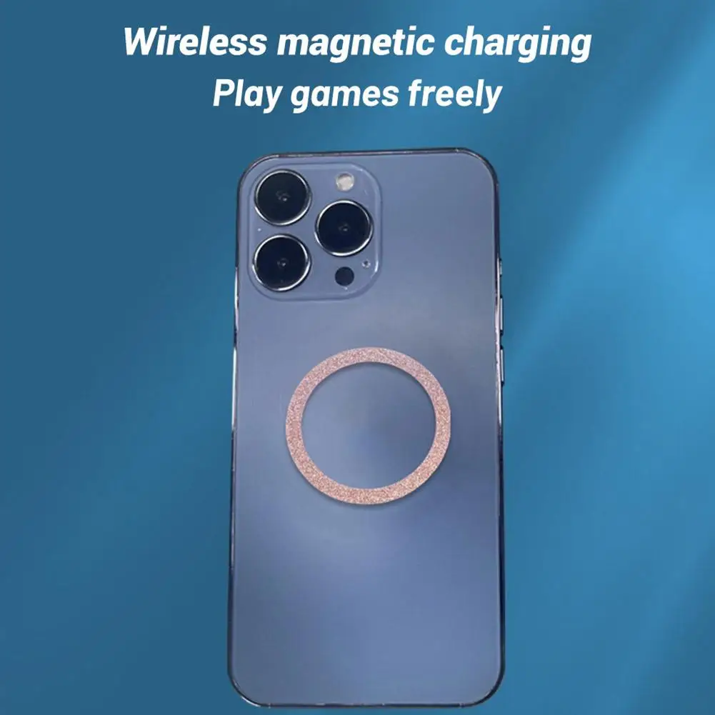 Magnetic Metal Plate Sticker Rings For Magsafe Wireless Charger Magnet Universal Car Mobile Phone Holder Iron Sheet