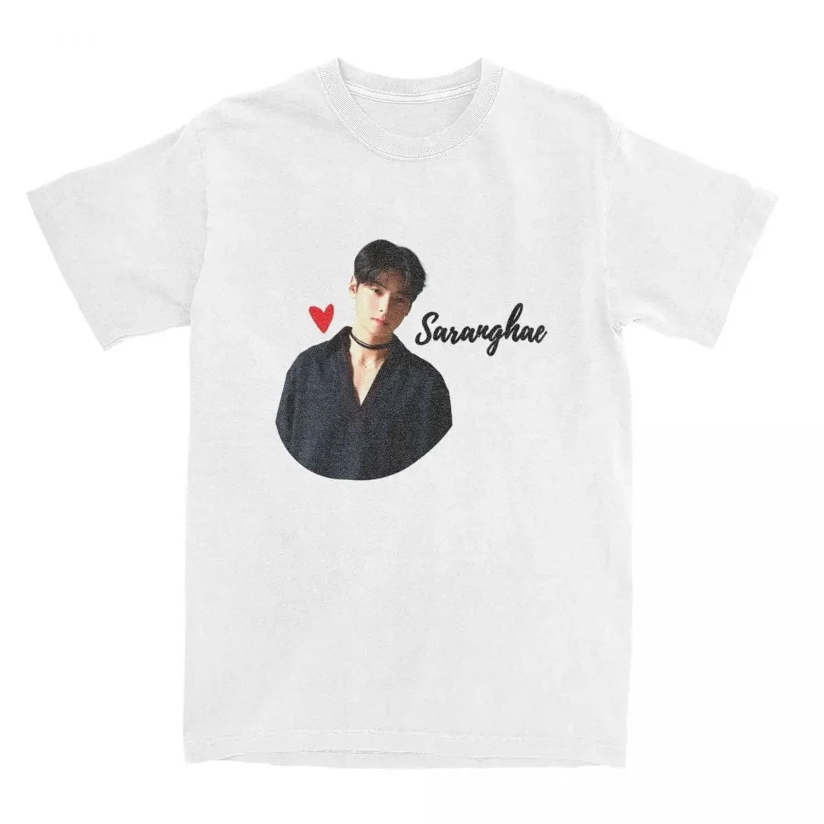 Men Women's I Love Cha Eun Woo Kpop Kdrama Lover T Shirt Merchandise Cool Cotton idol T Shirts Tops All Seasons