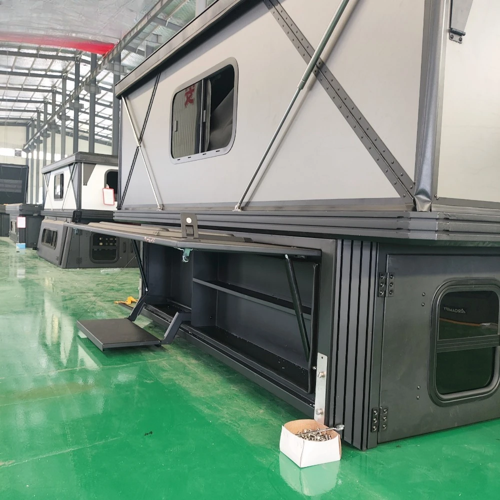 Huntoo Rooftop Hard Popup Camping and Car Roof Use Double Layer Waterproof 6.5-8 FtTruck Bed Tent for Pickup Cars