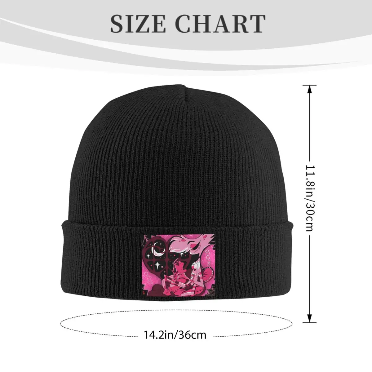 Angel Dust Hazbins Warm Knitted Cap Winter Knit Bonnet Hat Skullies Beanies Hip Hop Caps for Unisex