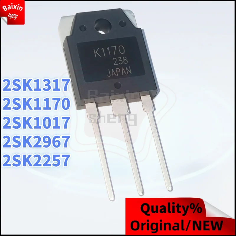 

10PCS: 2SK1170 K1170 2SK1317 K1317 2SK1017 K1017 2SK2967 K2967 2SK2257 K2257 TO-3P MOS field-effect transistor NEW high-quality