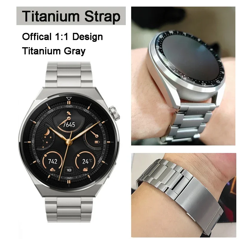 Offical Titanium Grey Strap for Huawei Watch GT3 /3pro Titanium 22mm Watchband for Huawei GT3/3 Pro/GT2 Pro Universal Wristband