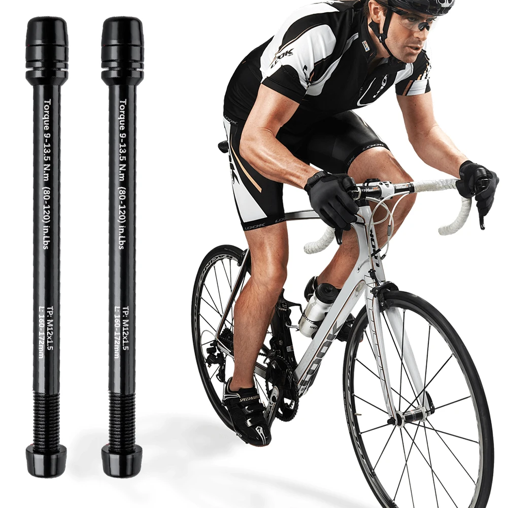 

Bike Thru Axle Aluminum Alloy Rear Fork Shaft Skewer Lightweight Bicycle Axle Skewer for Road Bike Mountain Bike