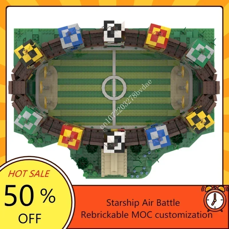 Quidditch Match Modular MOC-75956 Creative Street View Custom Puzzle Architecture DIY Education Assembly Model Toy Gift