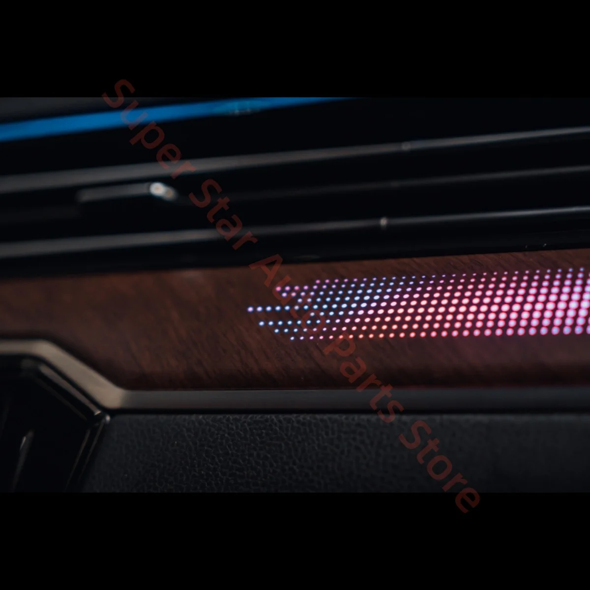 LED Car Ambient Light Kit For Volkswagen VW Arteon Passat B8 Wood Grain Trim Strips Interior Atmosphere Lamp Upgrade Trim Strip