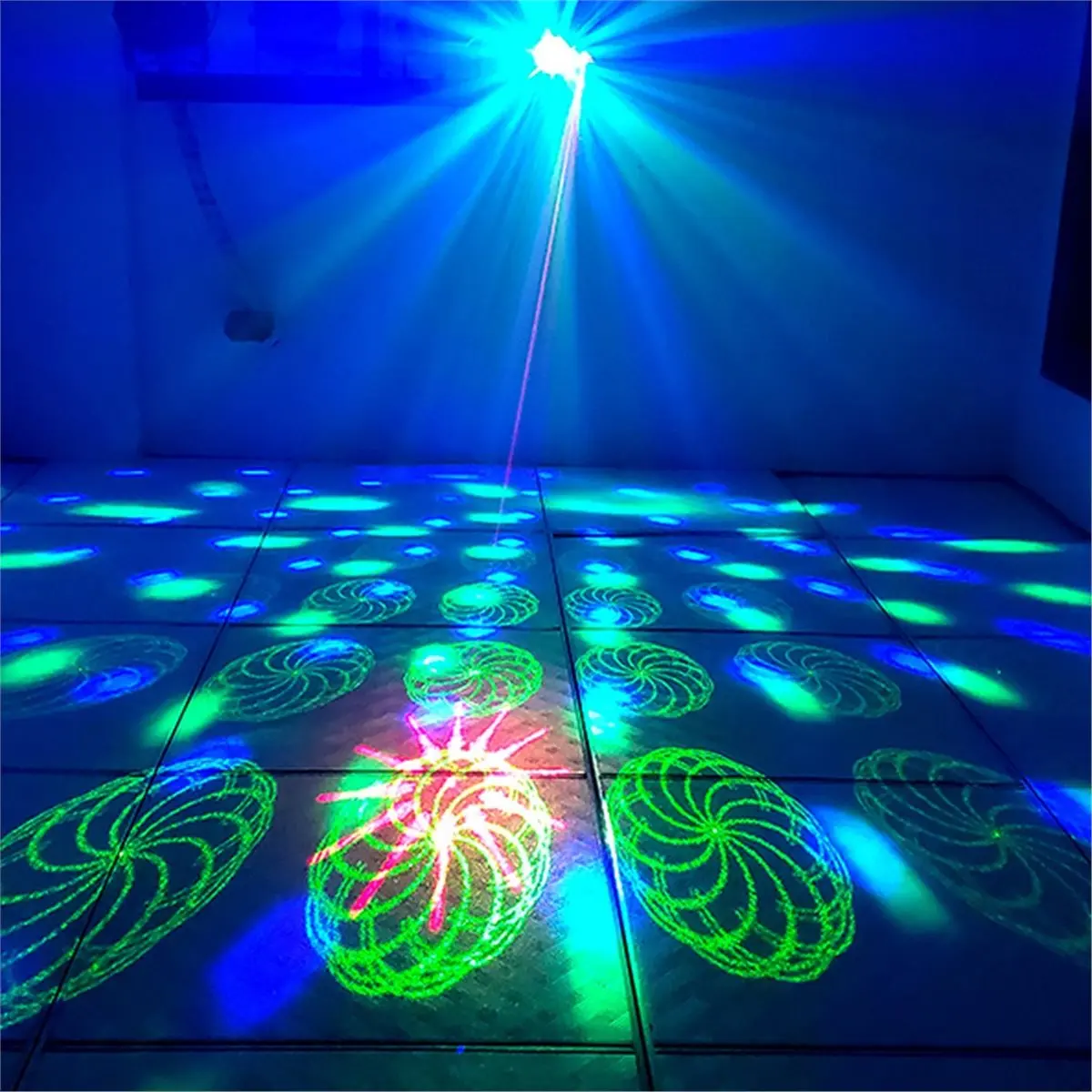 A72U 2IN1 Rechargeable Magic Ball RGB LED DJ Light Party Disco Projector 60 Patterns Dance KTV Birthday Stage Lamp