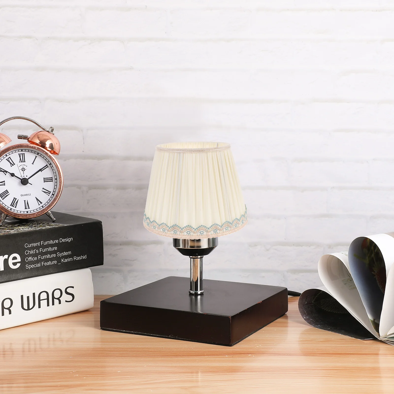 

Retro Cloth Lamp Shade E27 Small Barrel Lampshade For Bedroom Living Room Warm Lighting Decor Replacement Light Accessory