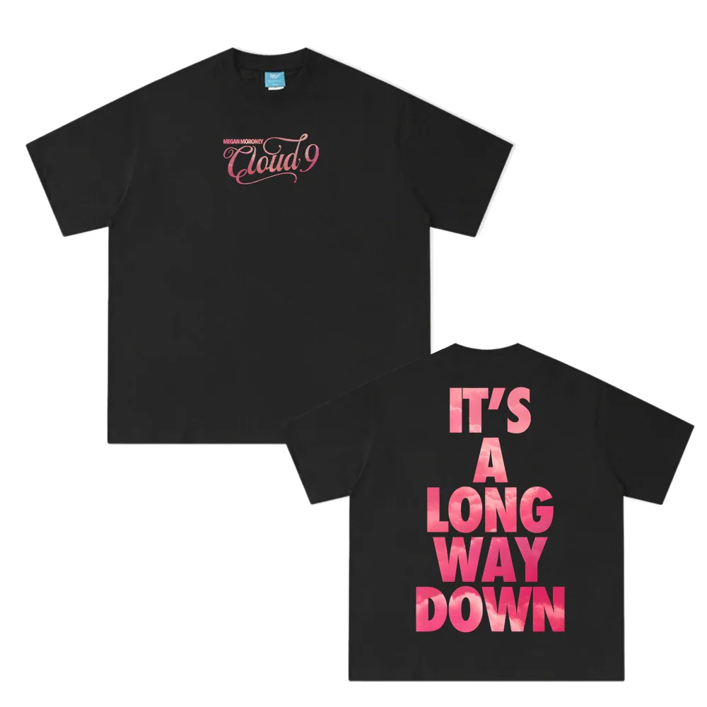 

Новый альбом 2025 года Футболка Cloud 9 Megan Moroney такой же, как официальный сайт Хлопковые модные удобные топы Harajuku Лето с круглым вырезом