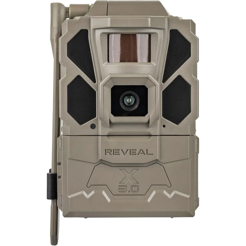 REVEAL X Gen 3.0 Cellular Trail Camera - Multi Carrier, HD Photos&Videos，Pre-Installed Antenna，Built-in GPS +32GB SD Card (2 PK)