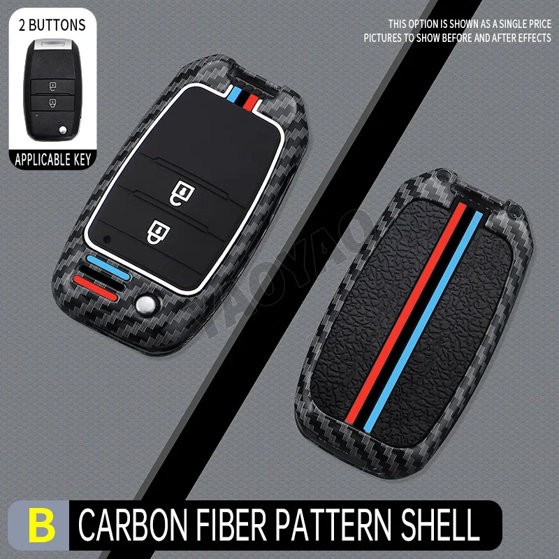 

2025 Zinc Alloy Key Case Cover For Kia Rio 3 K2 Ceed Cerato K3 Sportage 4 Picanto K5 Optima Sorento Forte Stinger 2017 2018