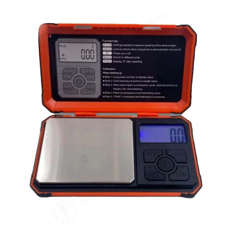 0.01g Jewelry Mini Stainless Steel Electronic Scale Digital Pocket Scale Gold Gram Balance Weight Scale Portable Pocket