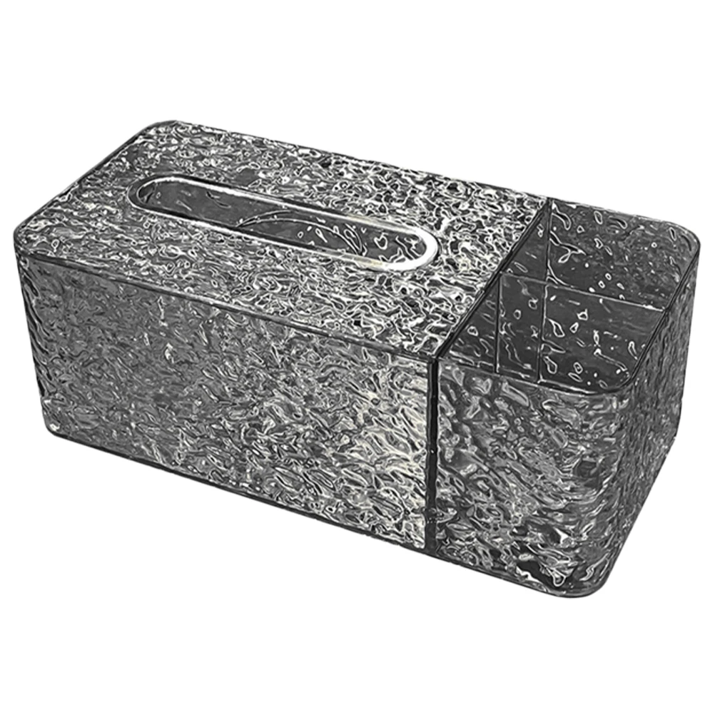 

Creative Tissue Box Holder Transparent Multi function Napkin Container Desk Paper Storage Home Office Bedroom Bathroom Living