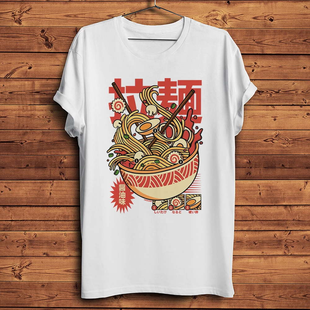 Funny Takoyaki Nigiri Sushi Ramen Burger Pizza Amusing Tshirt Men Casual Short T Shirt Unisex Streetwear Tee Breathable Print