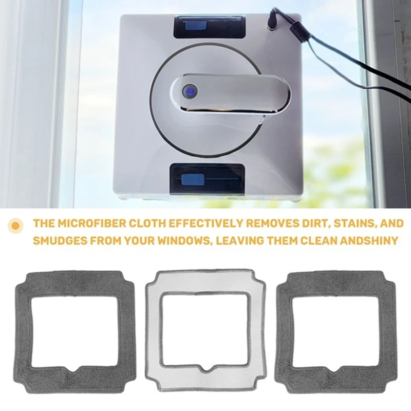 12PCS Window Cleaning Robot Mop Cloth Cleaning Rag Towel Dust Cloth Cleaning Cloth for YW509-ABFB