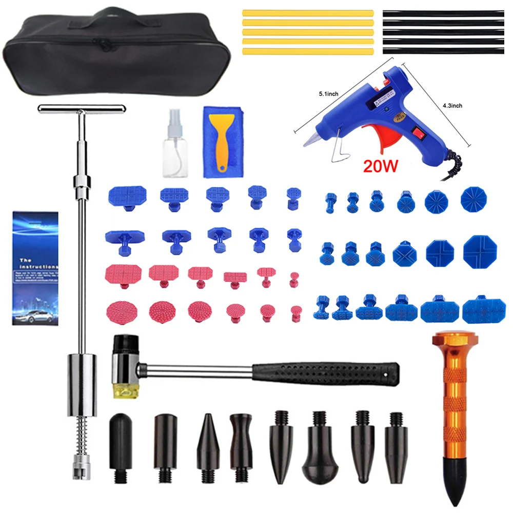 

Car Dent Repair Tools Dent Removal Set Paintless Dent Repair Auto Body Mix Size Suction Cup Puller Kit for Car Maintenance