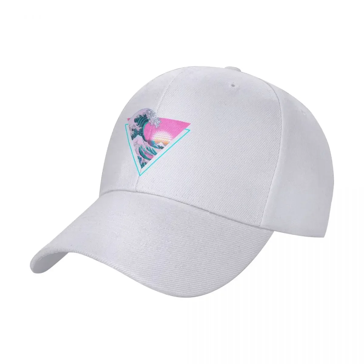 Vaporwave Aesthetic Great Wave Retro Triangle Cap baseball cap custom cap christmas hat new hat Women caps Men's