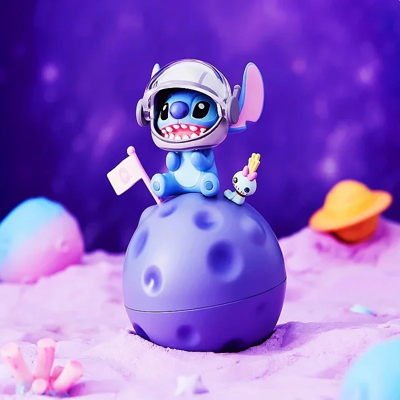 Autentico Disney Stitch interstellare Shuttle Series Blind Box Home Desktop Car Decoration Cute Doll regali giocattolo fatti a mano