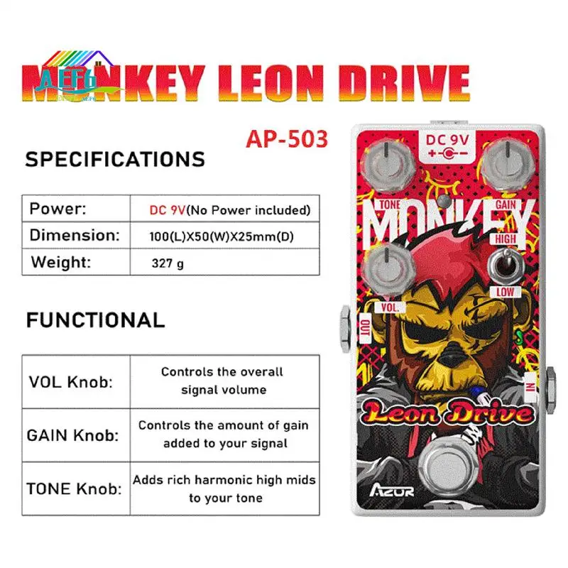 

AEF6-AZOR AP-503 12 Zodiac Series Guitar Tuner Monkey Leon Drive Guitar Pedal Effect Pedal Guitar Parts Guitar Effects