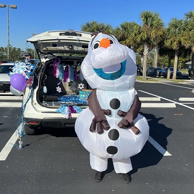 

Frozen Olaf Inflatable Costume Elsa Princess Snow Adult cosplay costume Christmas themed party dress up snowman costume