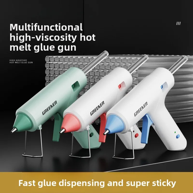 Mini Kids Safe Hot Glue Gun High Power Handmade DIY Tool with 7mm Strong Adhesion Hot Glue Sticks for Art and Craft Projects