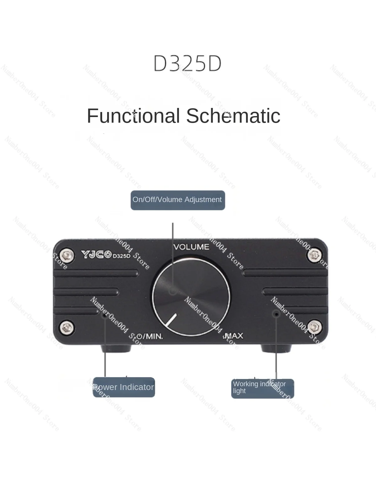 Applicable to D325D TPA3255 Two Channel Mini, Desktop, Computer, Digital Power Amplifier