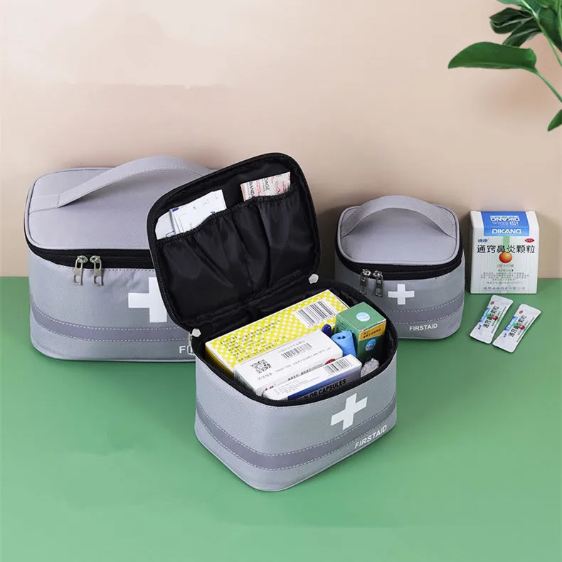Practical Medicine Storage Bag Household Necessary Medical Emergency Item Organize Travel Sports Camping Outdoor First Aid Kit